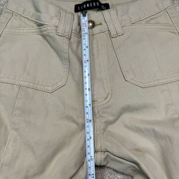 Lioness Cargo Jeans Beige/Khaki Women’s Size XS - Picture 8 of 8